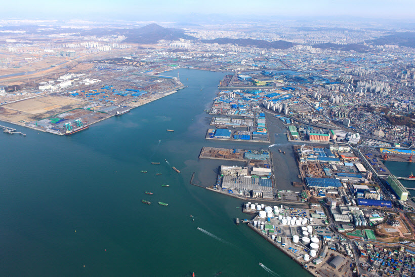 인천항 북항 전경