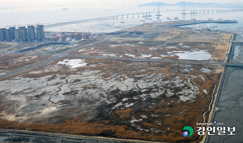 송도 9공구 항공사진